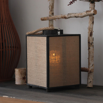 古朴风灯烛台茶室氛围灯民宿夜灯装饰灯笼摆件庭院走廊挂灯日式