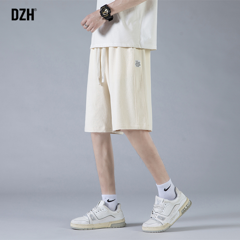 男生卡其色5分短裤男夏季运动篮球裤2025新款宽松五分裤男款裤子