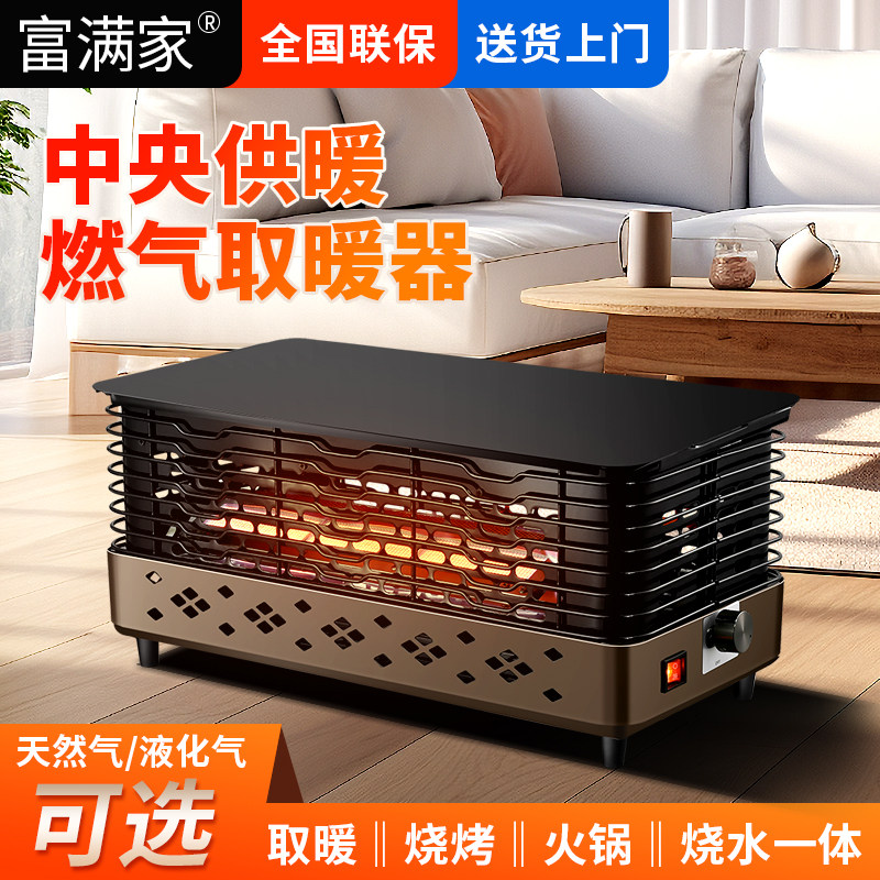 燃气取暖器暖风机移动烤火炉天然气液化气煤气家用烧烤冬季暖气炉