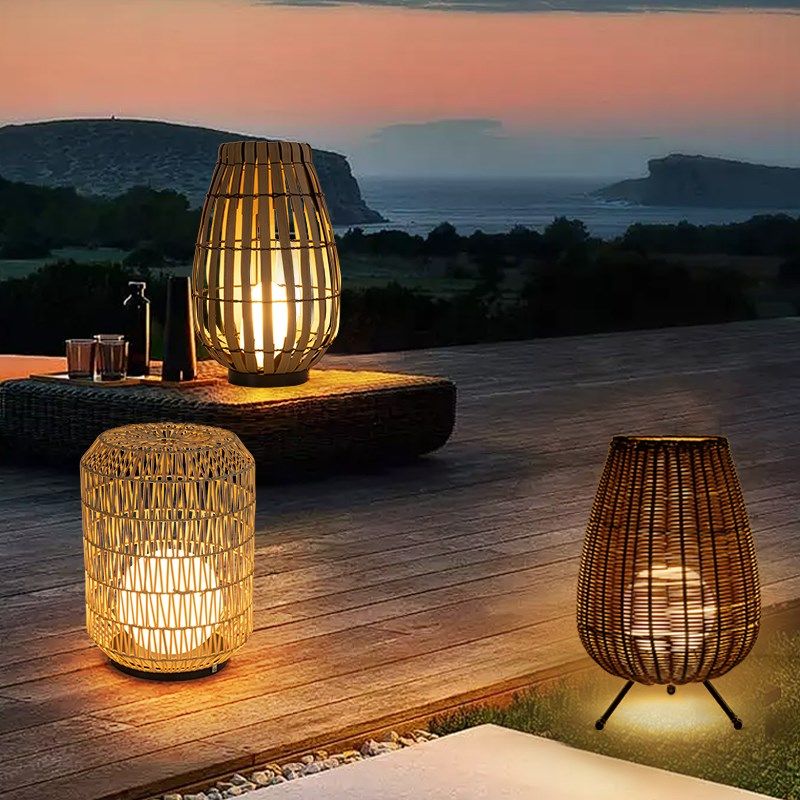 新中式户外草坪灯藤编落地灯别墅庭院灯防水日式花园室外装饰地灯,家装灯饰光源,草坪灯,淘宝优惠券,粉丝福利购,淘宝优惠卷