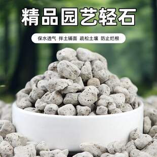 轻石50升量大h颗粒垫底底石园艺袋装大粒兰花用过滤用轻石3-6整包