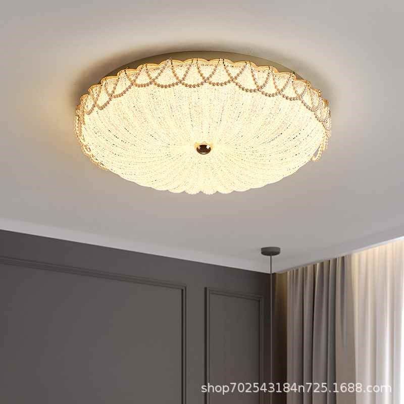 【折扣】奶油风卧室灯现代简约2023年新款吸顶灯超亮led法式主卧