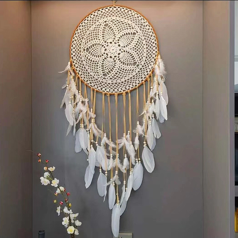 羽毛装饰印第安小饰品房间墙面创意手工挂件捕梦网挂饰