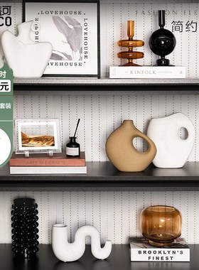 现代简约艺术摆件电视柜玄关酒柜装D饰品办公室客厅高级感创意软