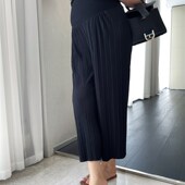 PEIPEI孕妇装 半身裙垂感孕期夏季 裙孕妇裙高P级宽松黑色显瘦孕妇