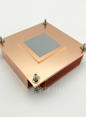 全新 2011 115X 120u0 1U服务器cpu散热器纯铜片被动铲齿 静音薄