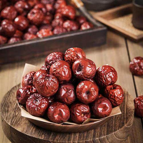 【五零团绿糖心】冬枣特品/优品干枣1.5kg/箱 新疆特产有核吊干枣