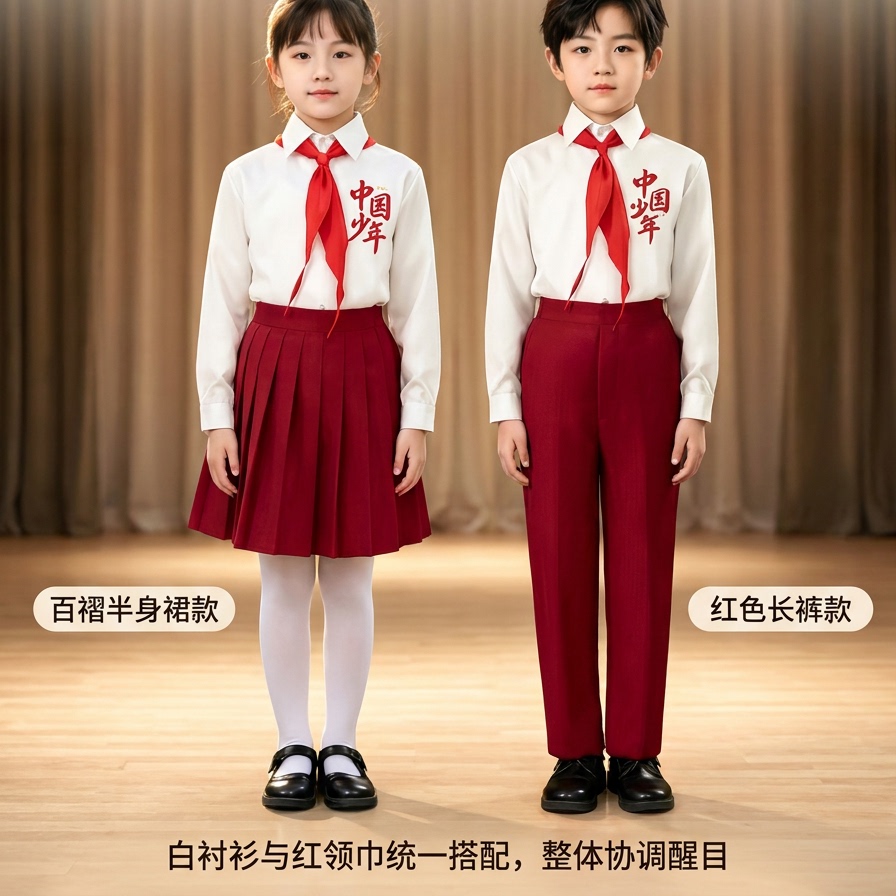 儿童合唱小学生演出服朗诵女童图片