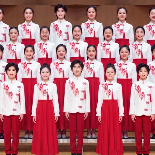 儿童合唱服小学生诗歌朗诵表演服