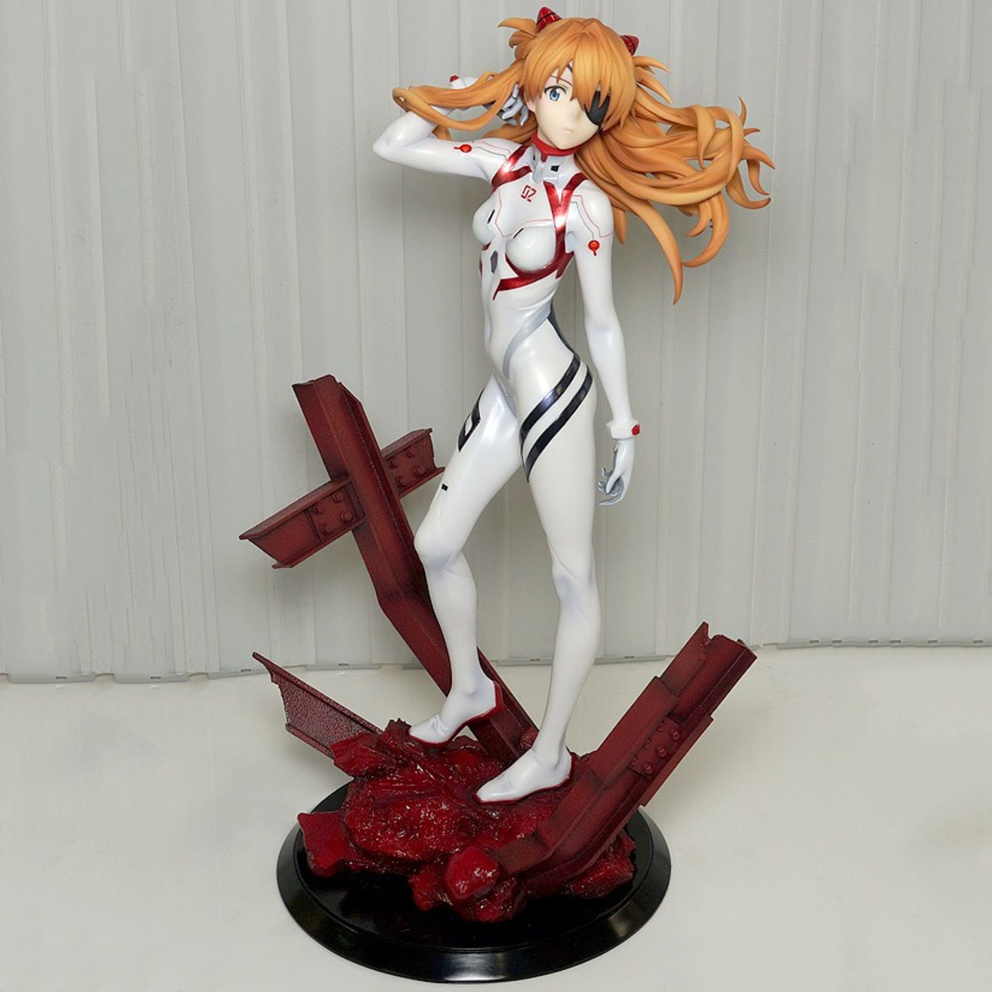 福音战士eva白色明日香手办摆件