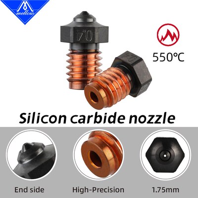 Phaetus Silicon Carbide Nozzle耐磨碳化硅V6喷嘴3D打印机配件