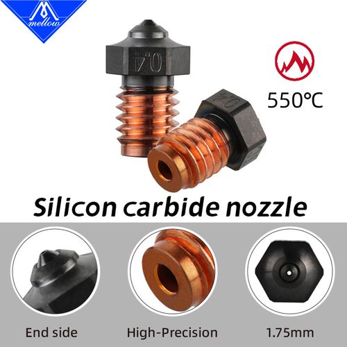 Phaetus Silicon Carbide Nozzle耐磨碳化硅V6喷嘴3D打印机配件