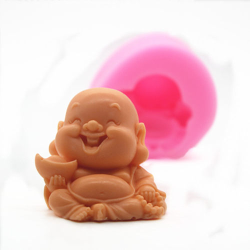 C621小佛硅胶模具 3D立体模具 香薰石膏摆件 汽车摆件模