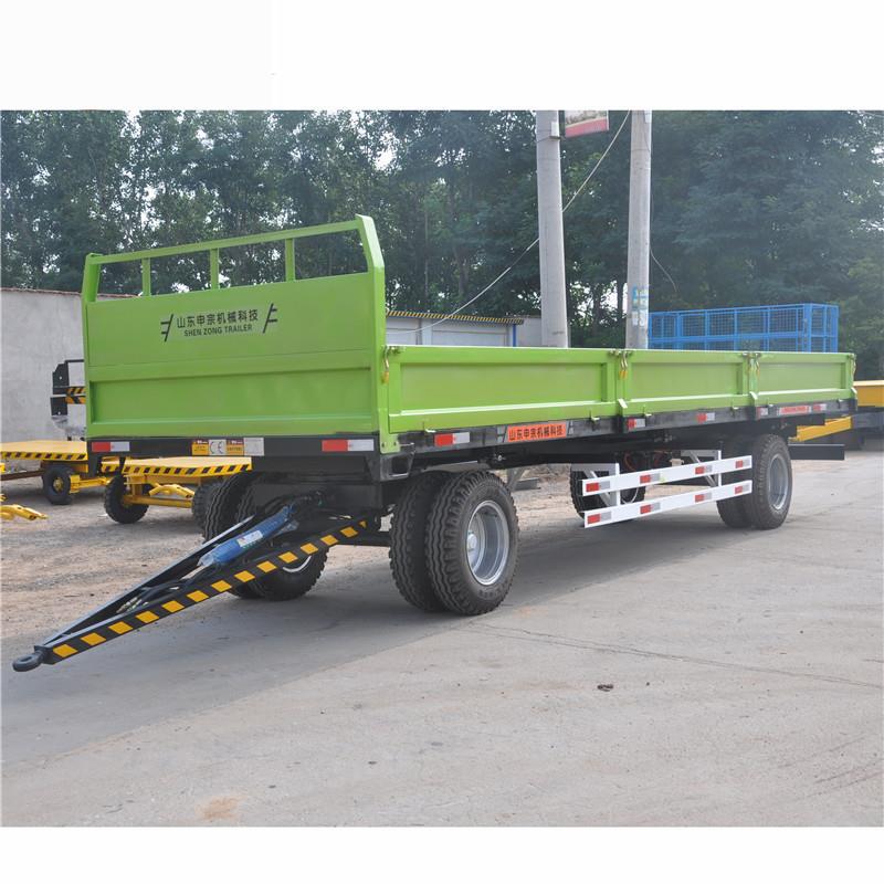 8吨左右自卸拖车农用自卸全挂拖车油缸升降可侧移全挂拖车