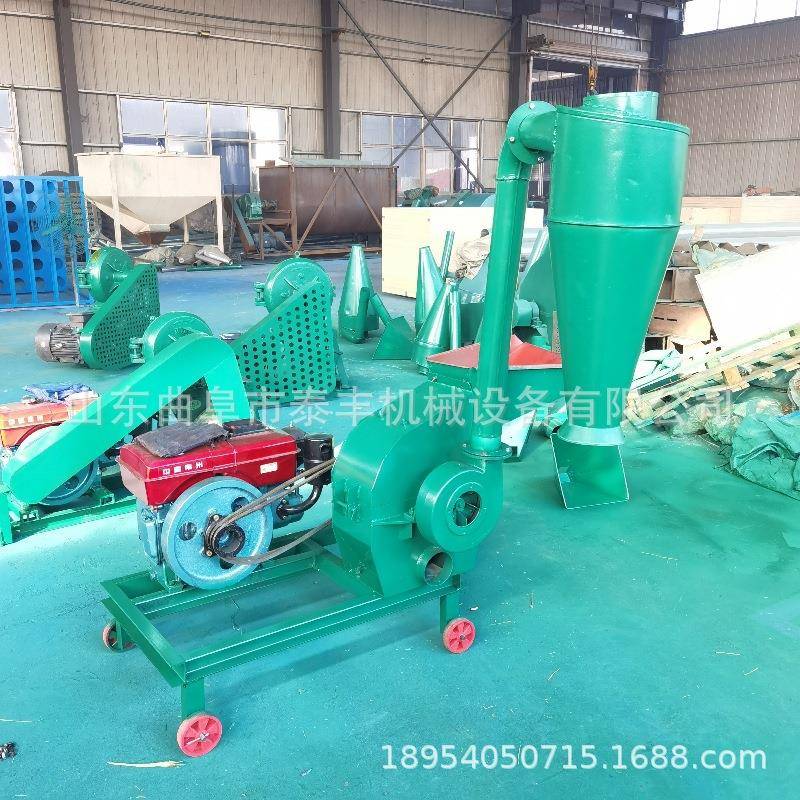 柴油机款玉米粉碎机养殖饲料粉碎机秸秆化工原料破碎机