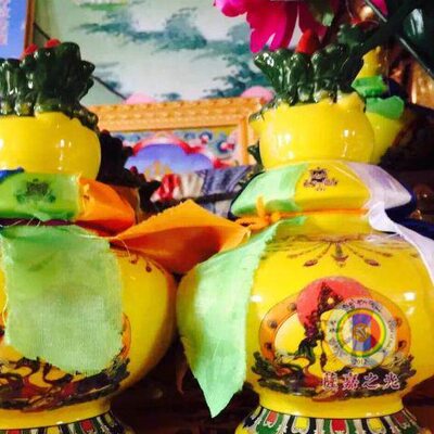 噶陀monastery分寺纳谷temple 文殊佛学院特殊传承财宝财神瓶