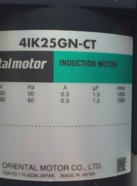 4IK25GN-CT 4GN150RA 4GN150RH 4GN15K 4GN15RA减速箱东方马达OM