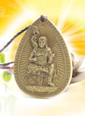 玄众阁  十二生肖守护神属鸡本命佛 铜不动尊菩萨属鸡吊坠