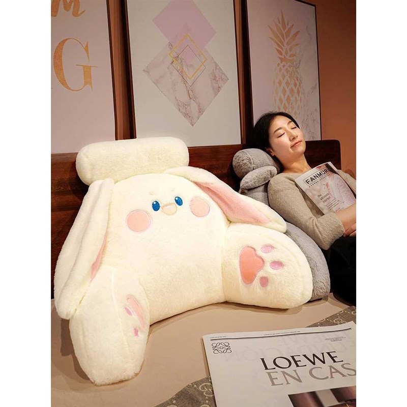 腰头靠枕软包大靠背GPD沙发靠垫学生床J看书躺枕护腰抱枕上榻榻床