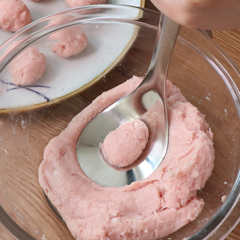 挤丸子制作器鱼丸肉丸炸肉圆w子模具家用挖压做肉丸子勺子厨房工