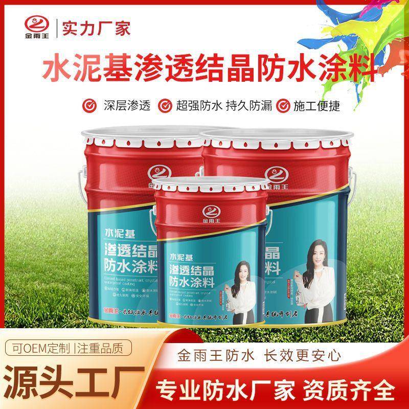 水泥基渗透结晶型防水涂料外墙卫生间屋顶屋面地下室防潮刚性抗裂