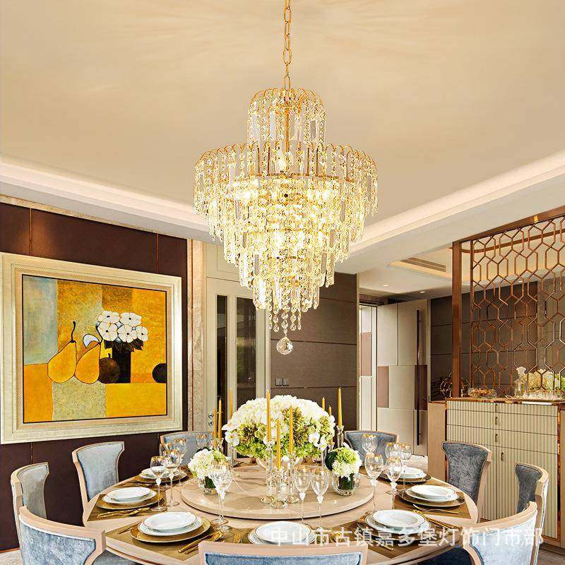 创意餐厅个性灯具现代简约led饭厅吊灯温馨大气客厅灯水晶吊灯