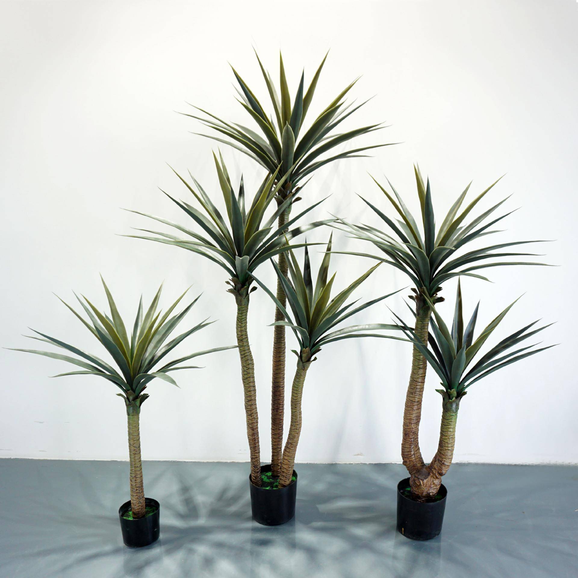 大叶剑麻仿真绿植盆景北欧风大型落地剑兰植物摆件造景配件盆栽