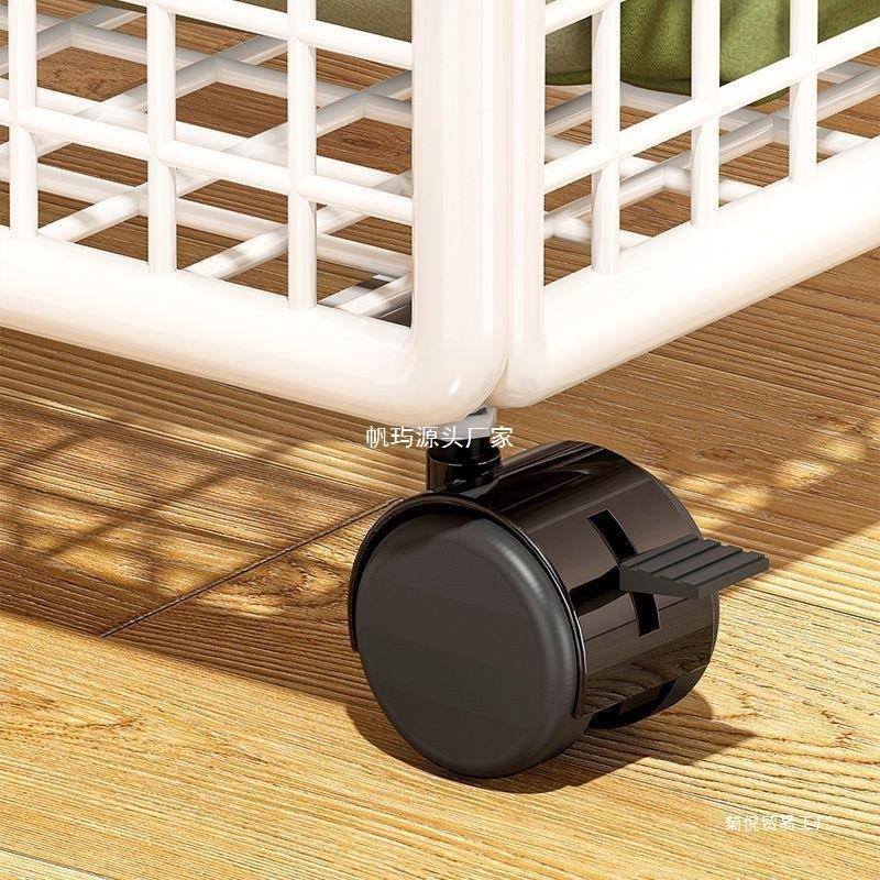 移动置物架书包可移动书包架滑轮桌下办公室小推车收纳筐架子