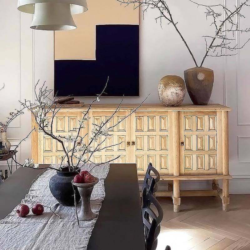 法式中古实木雕刻餐边柜美式储物玄关柜原木色复古做旧储藏电视柜,电子元器件市场,其它元器件,淘宝优惠券,粉丝福利购,淘宝优惠卷