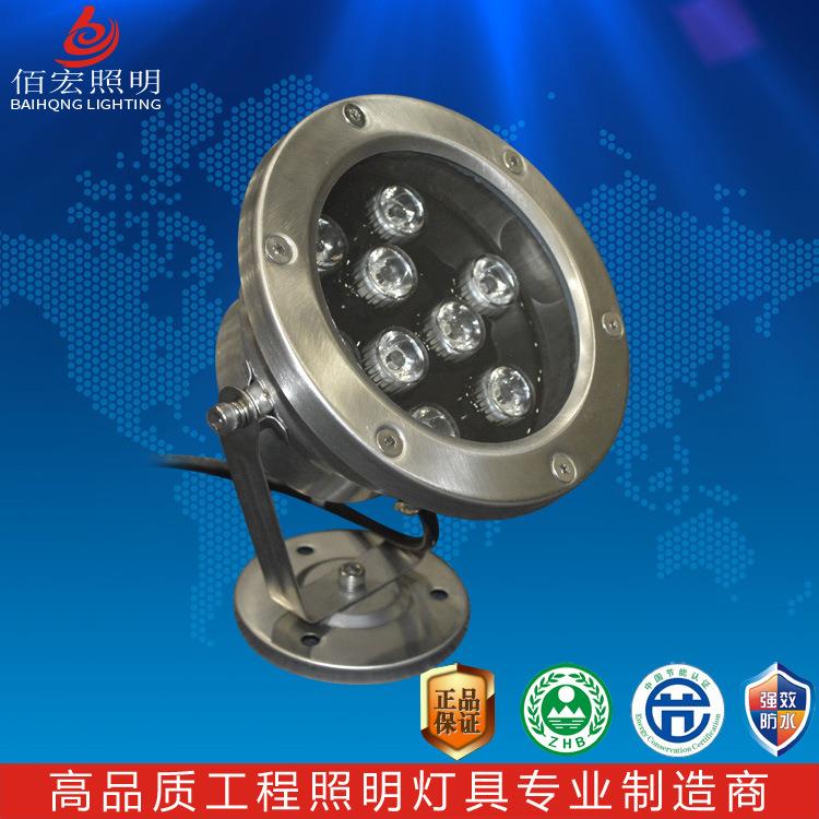 LED水底灯3W6W9W12W15W水下灯园林亮化DMX512RGB嵌入式泳池灯