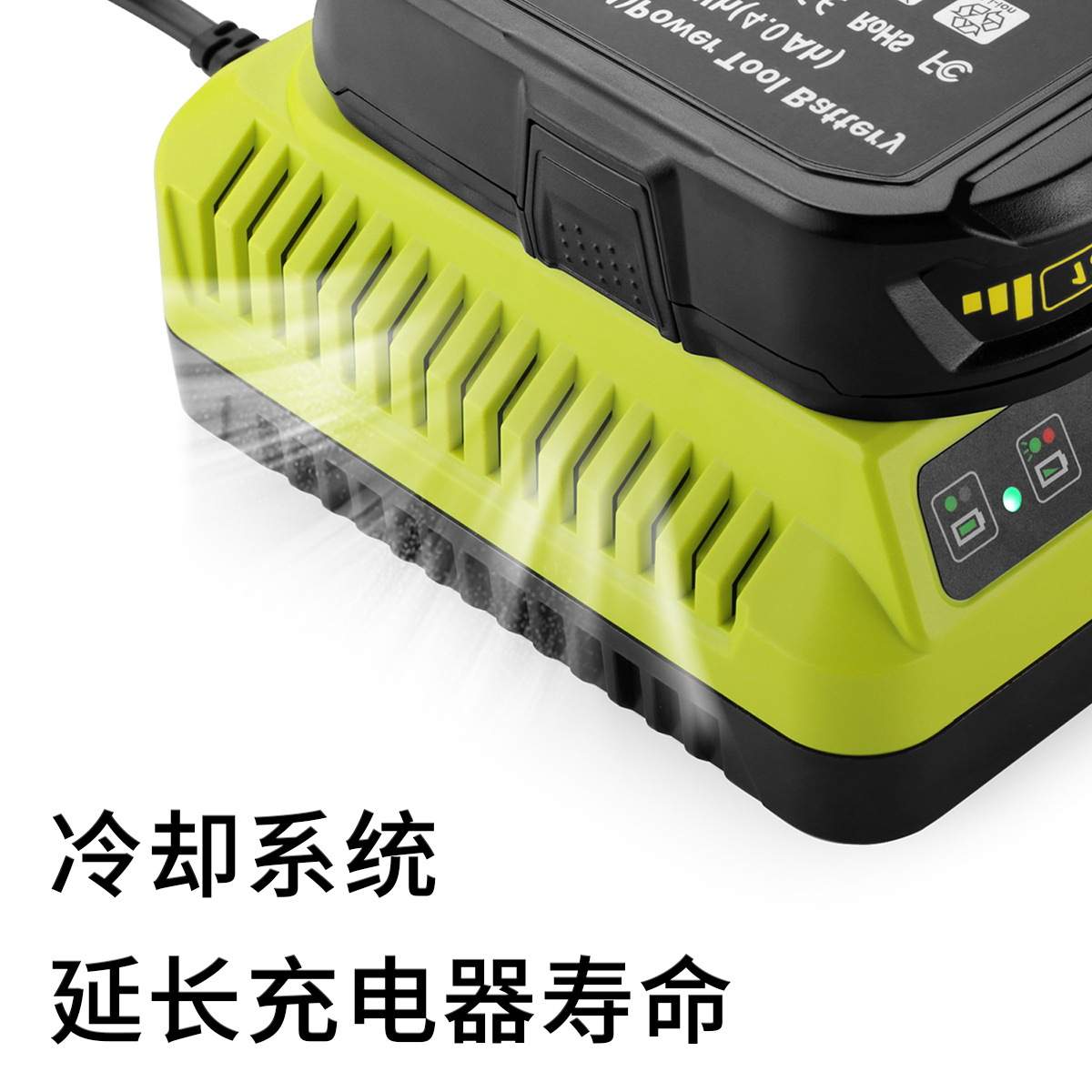 适用于RYOBI利优比12V-18V锂镍电通用电动工具电池双充充电器P117