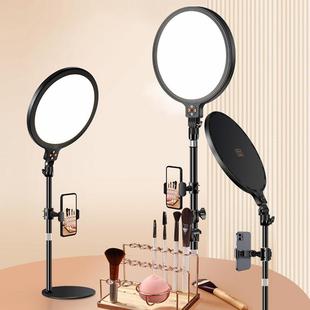 12寸全面屏桌面平板补光灯触屏落地圆形摄影视频会议美颜直播灯