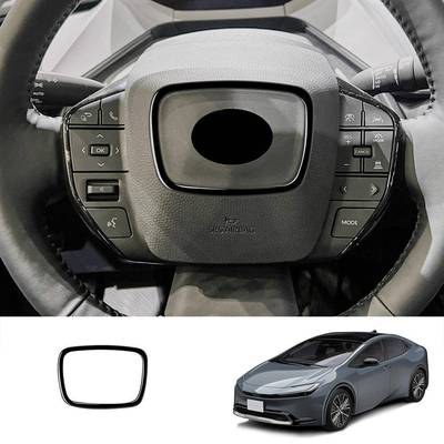 适用于22-23款丰田普锐斯PRIUS60系方向盘圈碳纤纹内饰改装用品