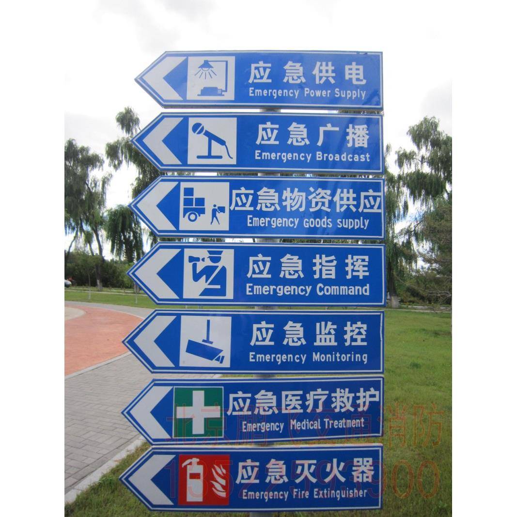 供应应急避难场所标志牌反光标牌广告指示牌指向牌箭头牌
