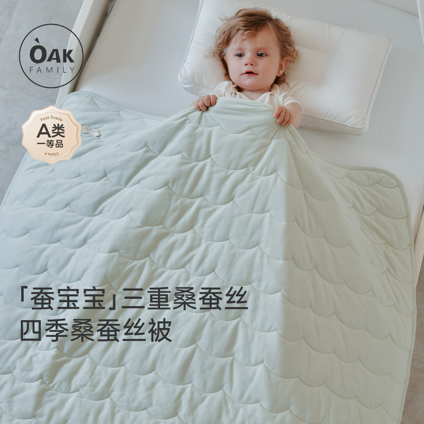 OakFamily桑蚕丝夏季夏凉被