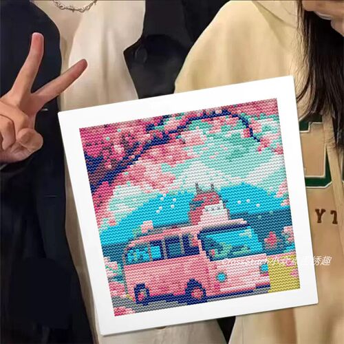 十字绣2026新款龙猫治愈卡通动漫风景系列刺绣自制手工礼物送朋友