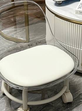 网娃红小子万凳向EIF轮滑轮凳矮带亚克力透明儿童宝宝学步凳