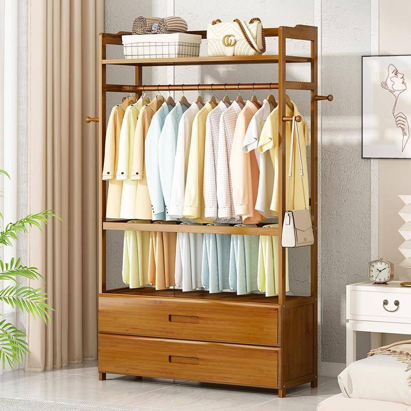 AT家架落地挂衣架卧室衣帽架实木床JMY-JYYG边衣晚上放衣8服用衣