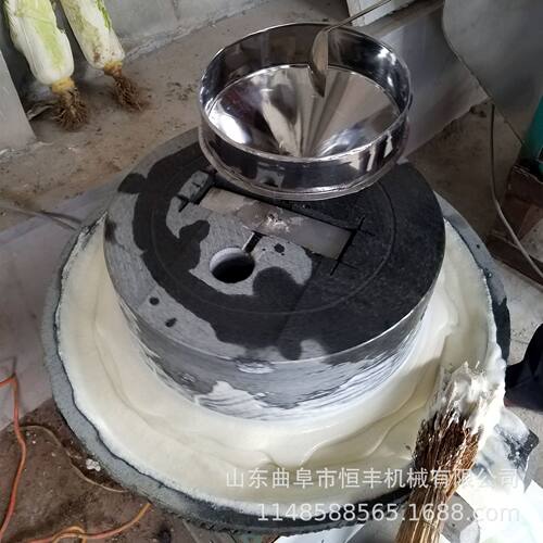石磨 家用磨盘老石磨青石石磨家用磨盘手工石磨家用迷你豆浆机