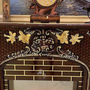 1.5柜米欧式壁炉美式炉玄关仿真电子壁117火炉别墅客厅仿真焰壁取