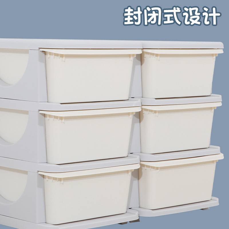 新款儿童玩具收纳架宝宝置物架子书架儿童家具多层整理箱盒储物柜