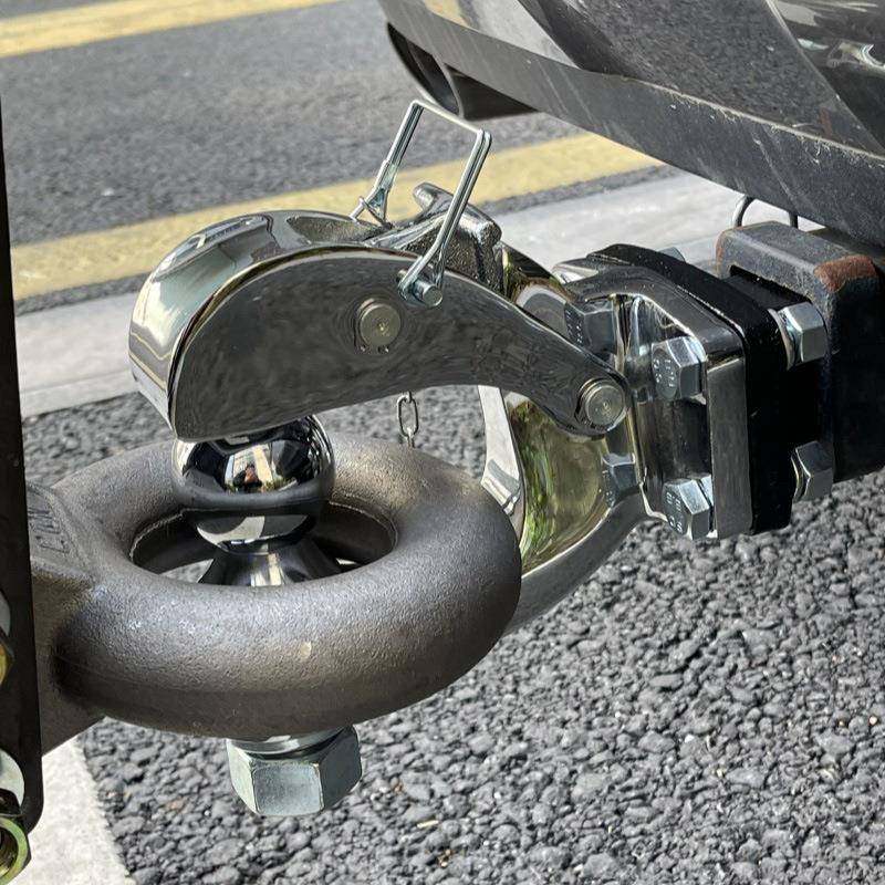 拖挂680房锻车改件造牵引环装拖车环引挂钩牵3寸可调节固定环拖车