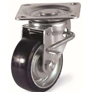 50031T4-UE5003-1-T3寸铁-芯紫红色导-轮活动安装高度100M电M脚轮