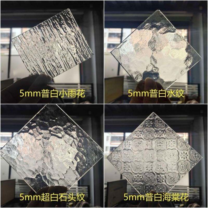 厂家直销 5mm—12mm防滑玻璃栈道压花玻璃地板钢化玻璃 艺术玻璃