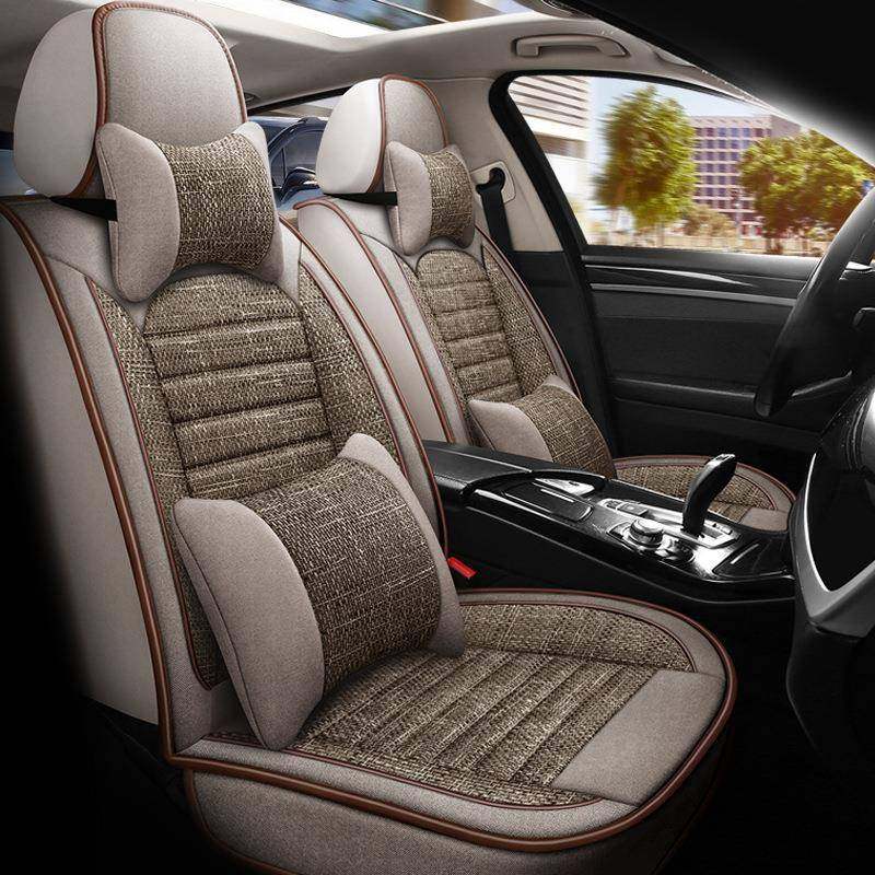 亚麻女神汽车性坐垫四季通用椅全包个围座垫座套布艺时尚网红GGP,标准件/零部件/工业耗材,车间地垫,淘宝优惠券,粉丝福利购,淘宝优惠卷