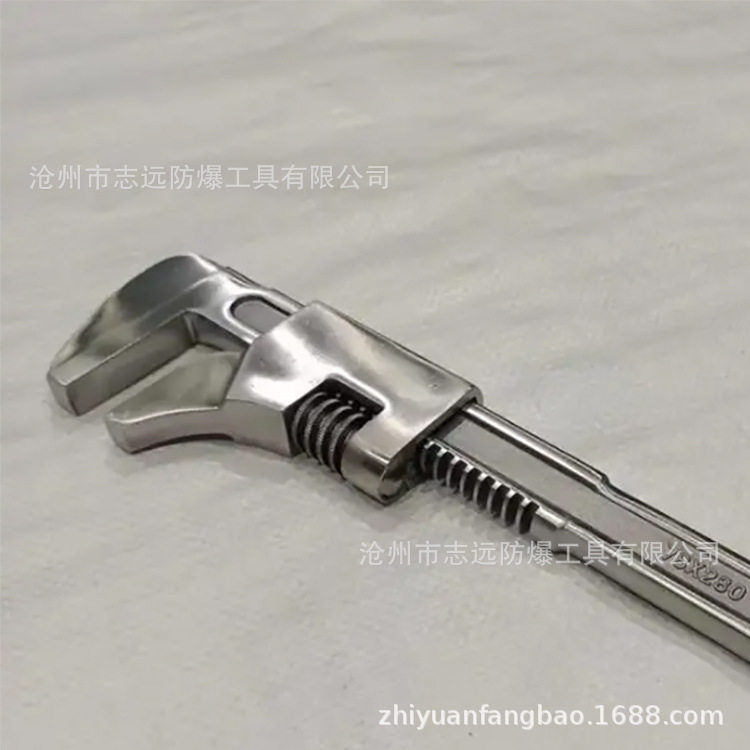 SS304猴式不锈钢扳手汽车扳手大开口宽度汽车扳手无磁型扳手