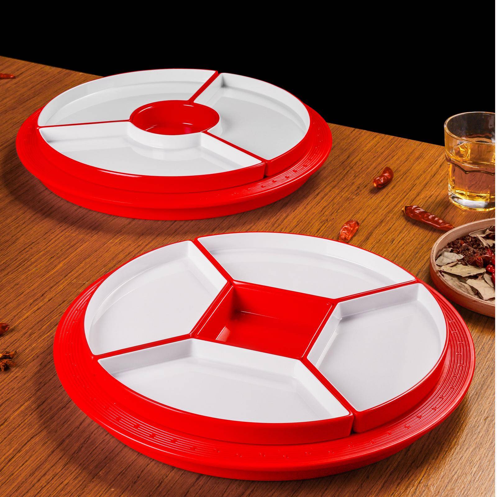 密胺仿瓷餐创意小SBT龙虾深扇形具网红饭店烧烤餐具盘配菜店拼盘