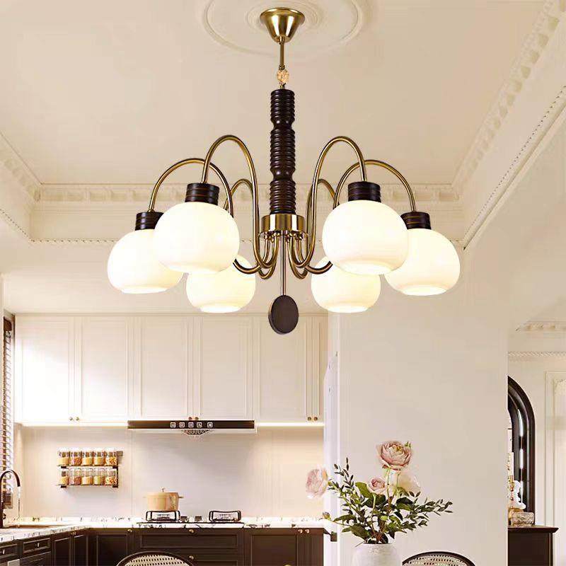 法式516客厅吊灯设计古柿子主灯风美式师复古书中房主卧餐厅卧室,家装灯饰光源,智能吊灯,淘宝优惠券,粉丝福利购,淘宝优惠卷