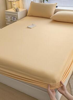 酒日式纯棉笠单件纯色床全棉床垫HC40119罩保护套店床三件套床品