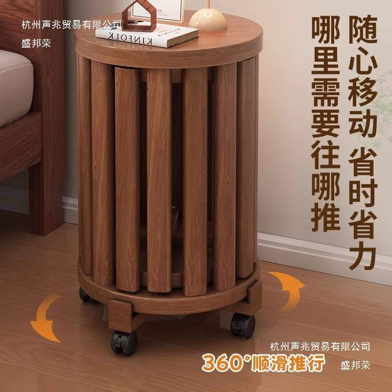 实木凳子茶几家用可叠放圆凳现代吃饭登子餐桌凳新中式叠叠乐凳子
